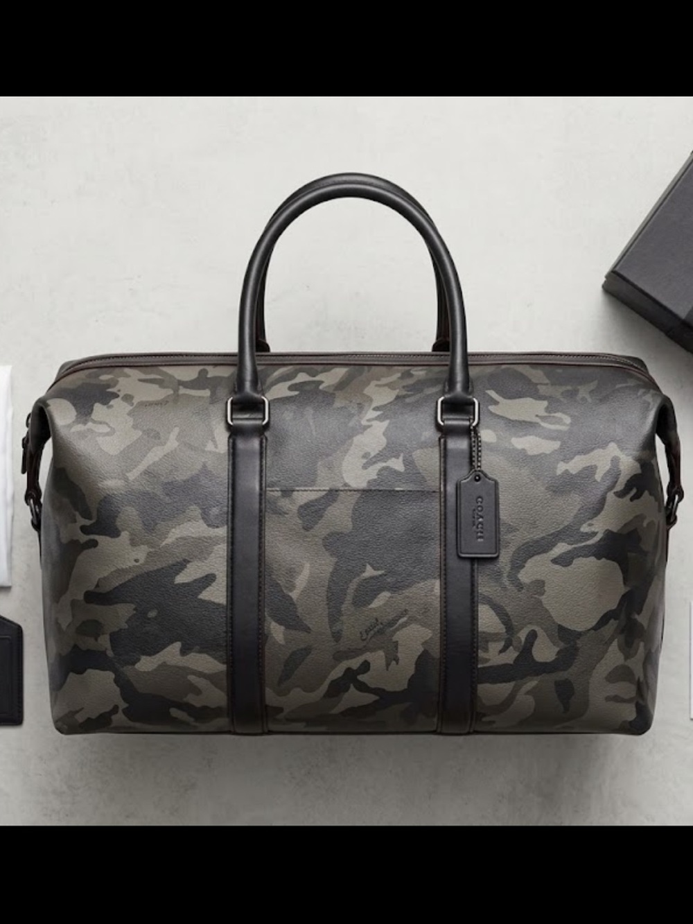 Coach Camo Duffle Bag